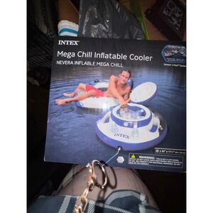 Intex Mega Chill Inflatable Cooler Float 2 Person Connect A Float System